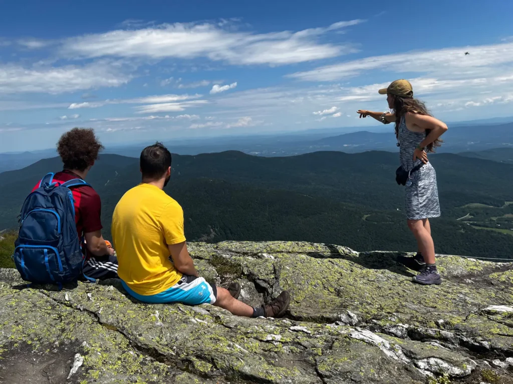 Caretakers Teaching Hikers_Mansfield_Kate Songer 2022