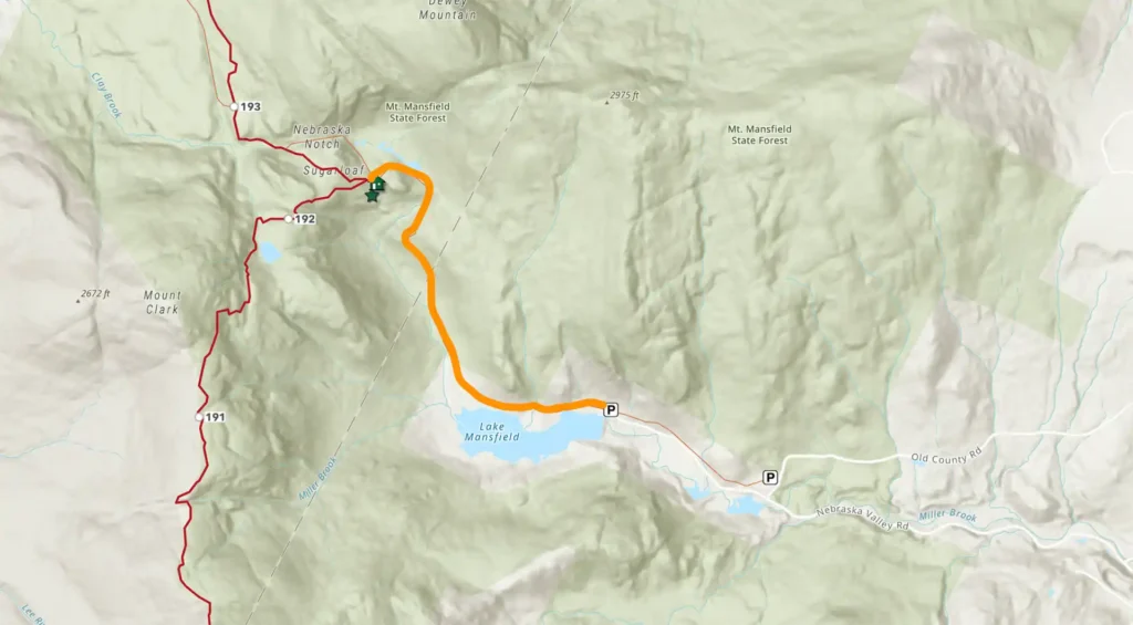 Lake Mansfield Trail to Taylor Lodge