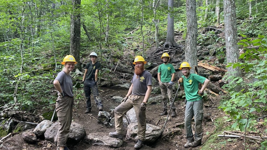 long trail patrol crew at work