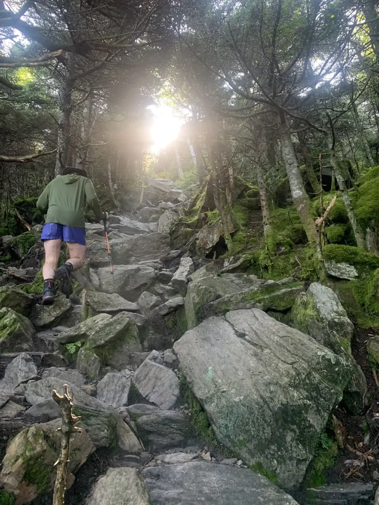 steep rocky trail photo by Angela Gluck