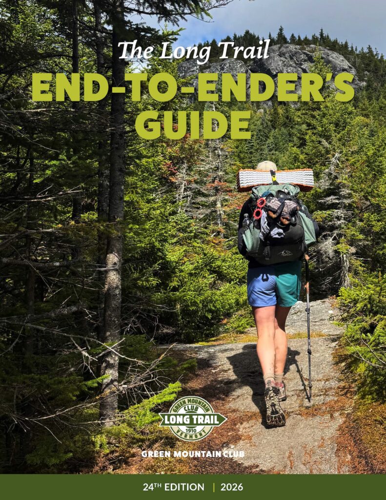 cover of the 2026 digital End-to-Ender guide featuring a hiker facing away from the camera with a loaded backpack